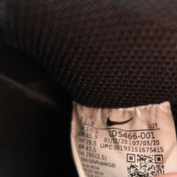Nike Shoes Mens 11.5 Court Vision Sneakers Lifestyle Casual Black White Trainer main image 12